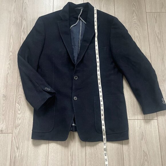 Ibiza Men's Wool Single Breasted Blazer Jacket Long Sleeve Black SZ 42R - Picture 5 of 12